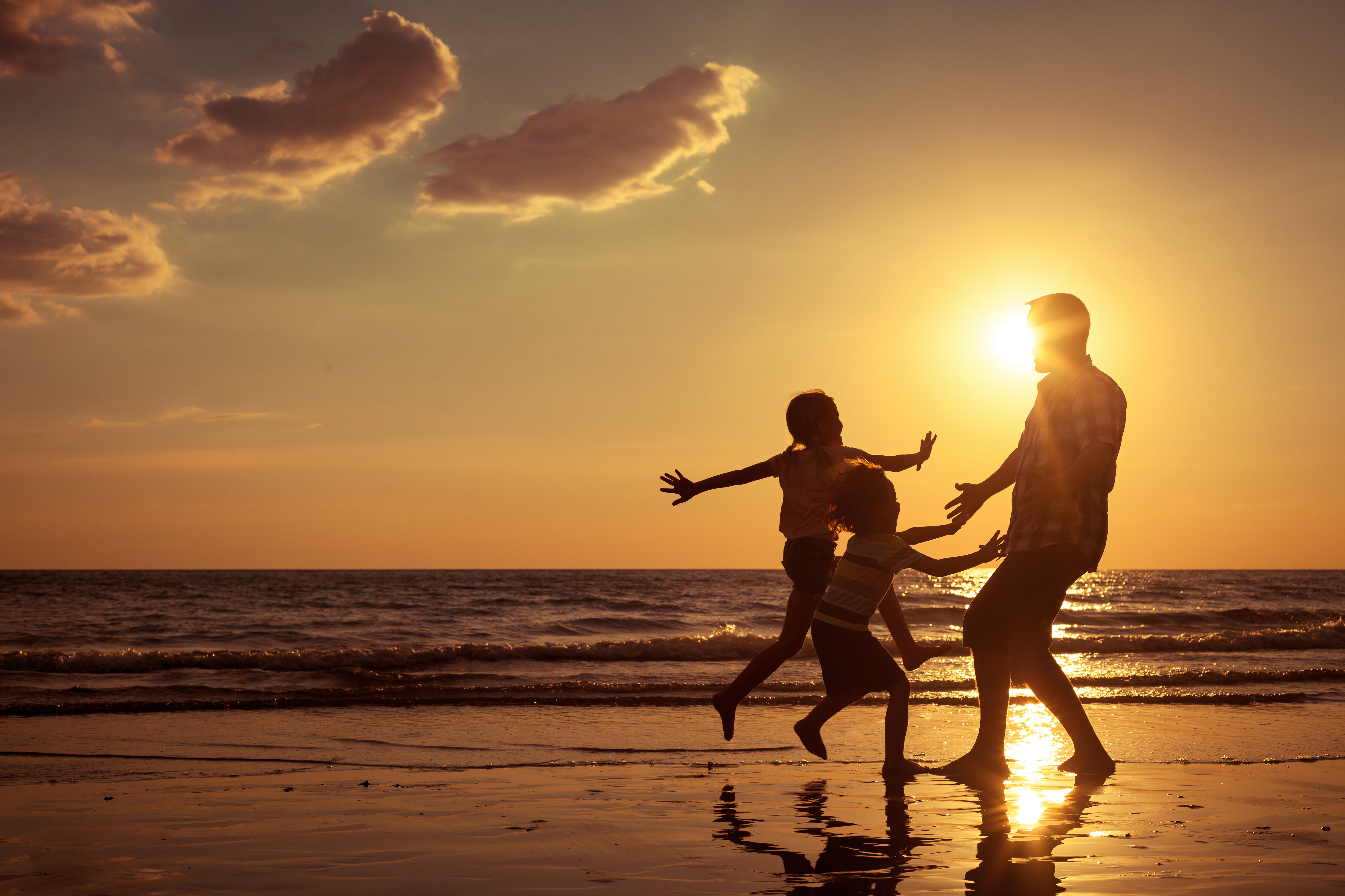Father and Kids