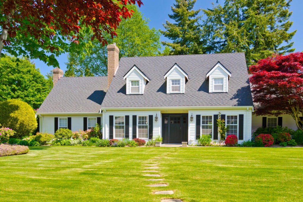 house in nice yard