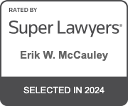 Erik W. McCauley Super Lawyers recognition badge for 2024