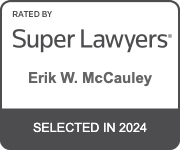 Erik W. McCauley Super Lawyers recognition badge for 2024