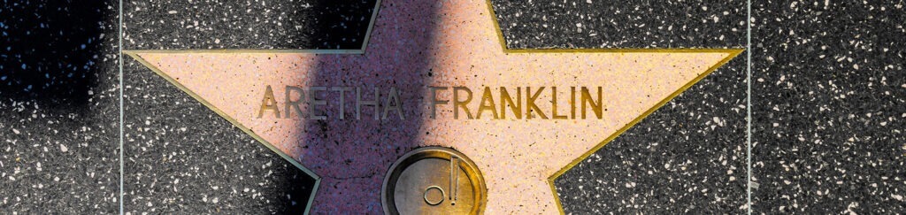 Aretha Franklin's star on walk of fame