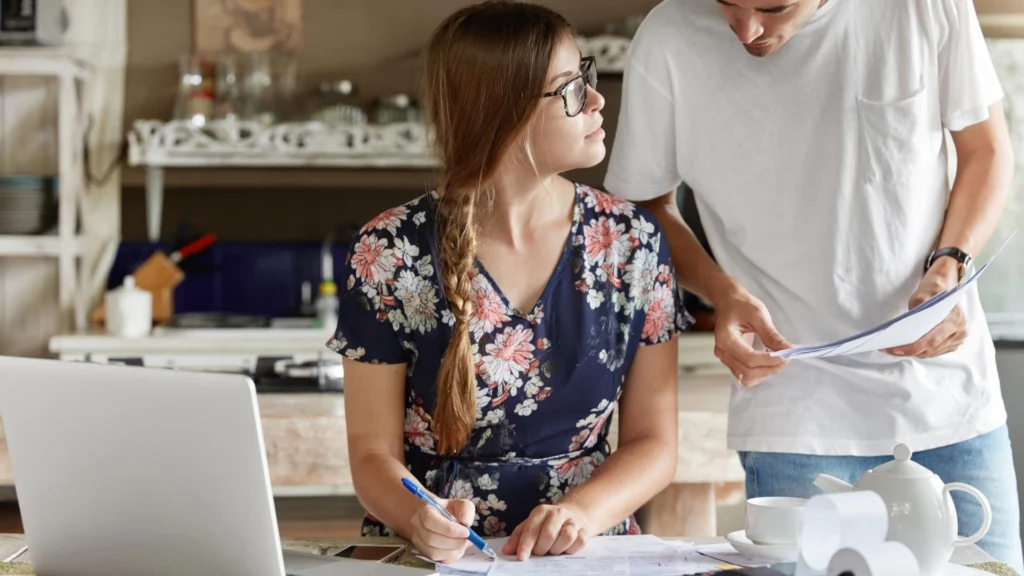 Young couple working on Estate Planning