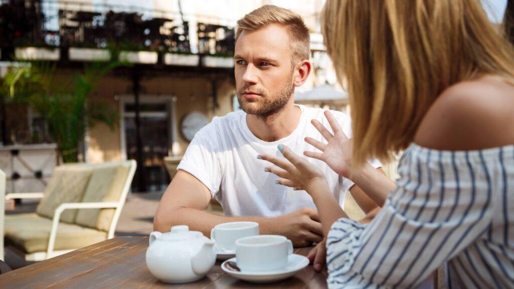 Young couple having an arguement