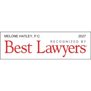 Best Lawyers 2027 badge for winner law firm Melone Hatley, P.C.